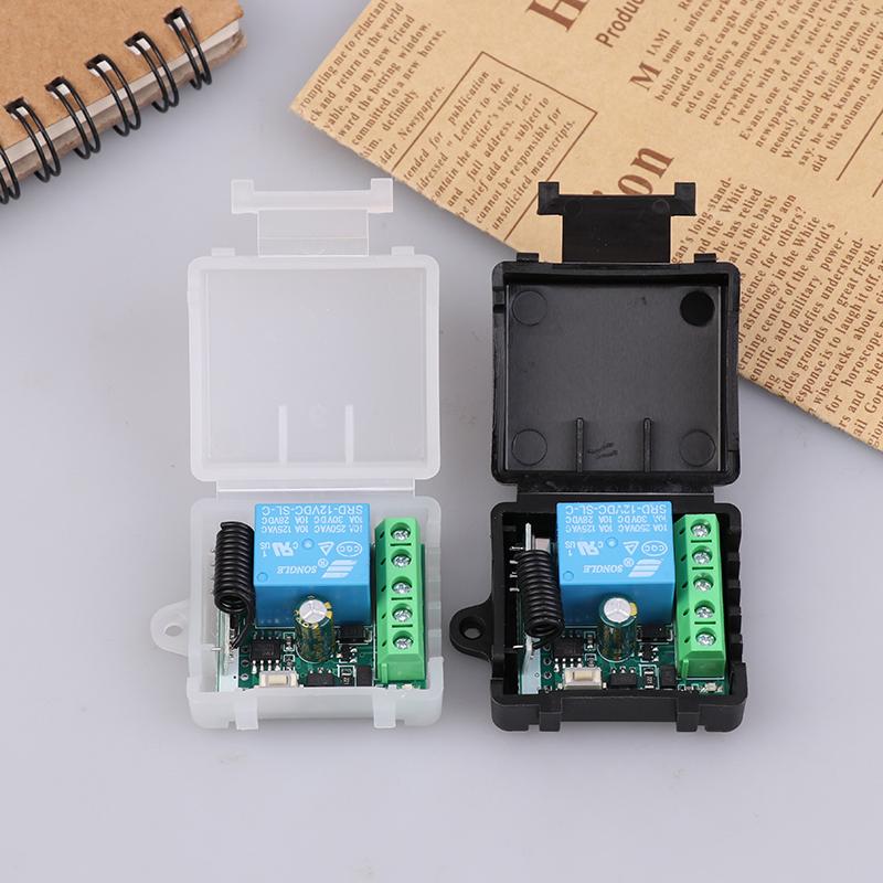 Universal Gate Remote Control Switch Dc 12V Rf 433 Mhz Asking Code Relay Receiver Diy Mini Module For Garage Door Led Lighting