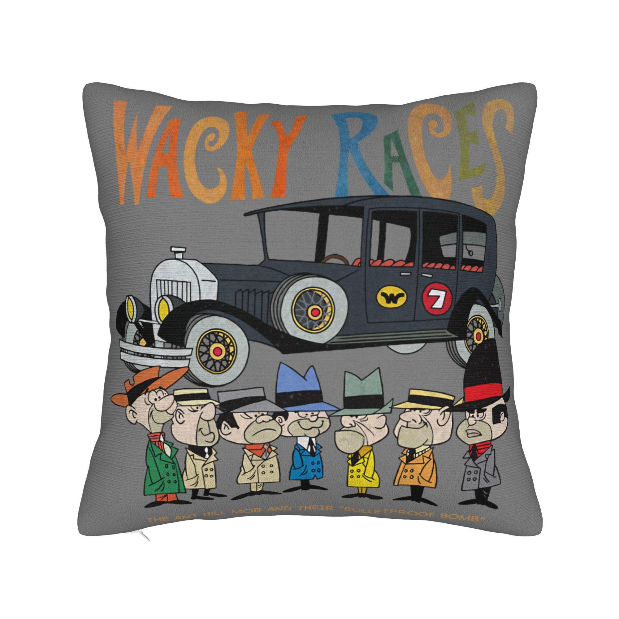 

60s Wacky Races Cartoon Lazy Luke and Blubber Pillowcase Printed Cushion Cover Gift Pillow Case Cover Home Square 40*40cm 30x30cm 12x12in