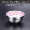 Large Double-Layer Insulated Stainless Steel Bowl with Lid - Anti-Scald, Anti-Drop, for Children and Adults, Ideal for Rice and Soup.