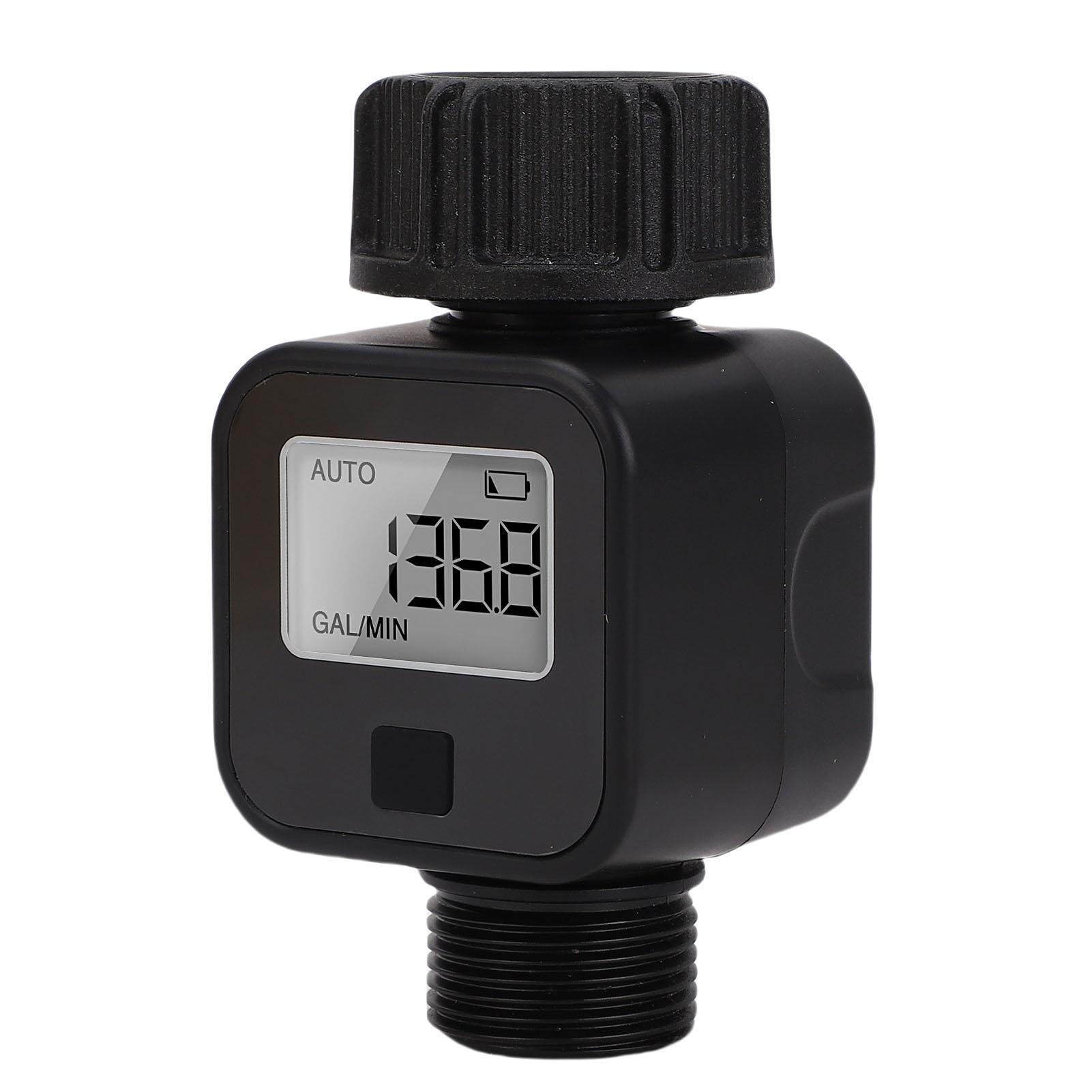 

Витратомір Цифровий 34дюймова Різьба Внутрішня на Зовнішню IPX5 Водонепроникний для Поливного Шланга Саду Автофургон