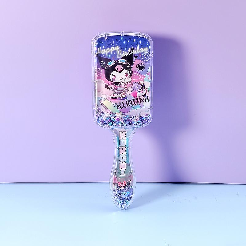 Kawaii Sanrio Kuromi Air Cushion Massage Combs My Melody Cinnamoroll Comb Hair Brush Hairdressing Tool Girls Gift