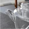ZISIZ Glass Tea Steamer Kettle with Filter