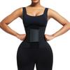 HEXIN Custom Colombian Fajas Body Shaper Red Abdominal Tummy Control Double Straps Latex Waist Trainer Shapers for Women