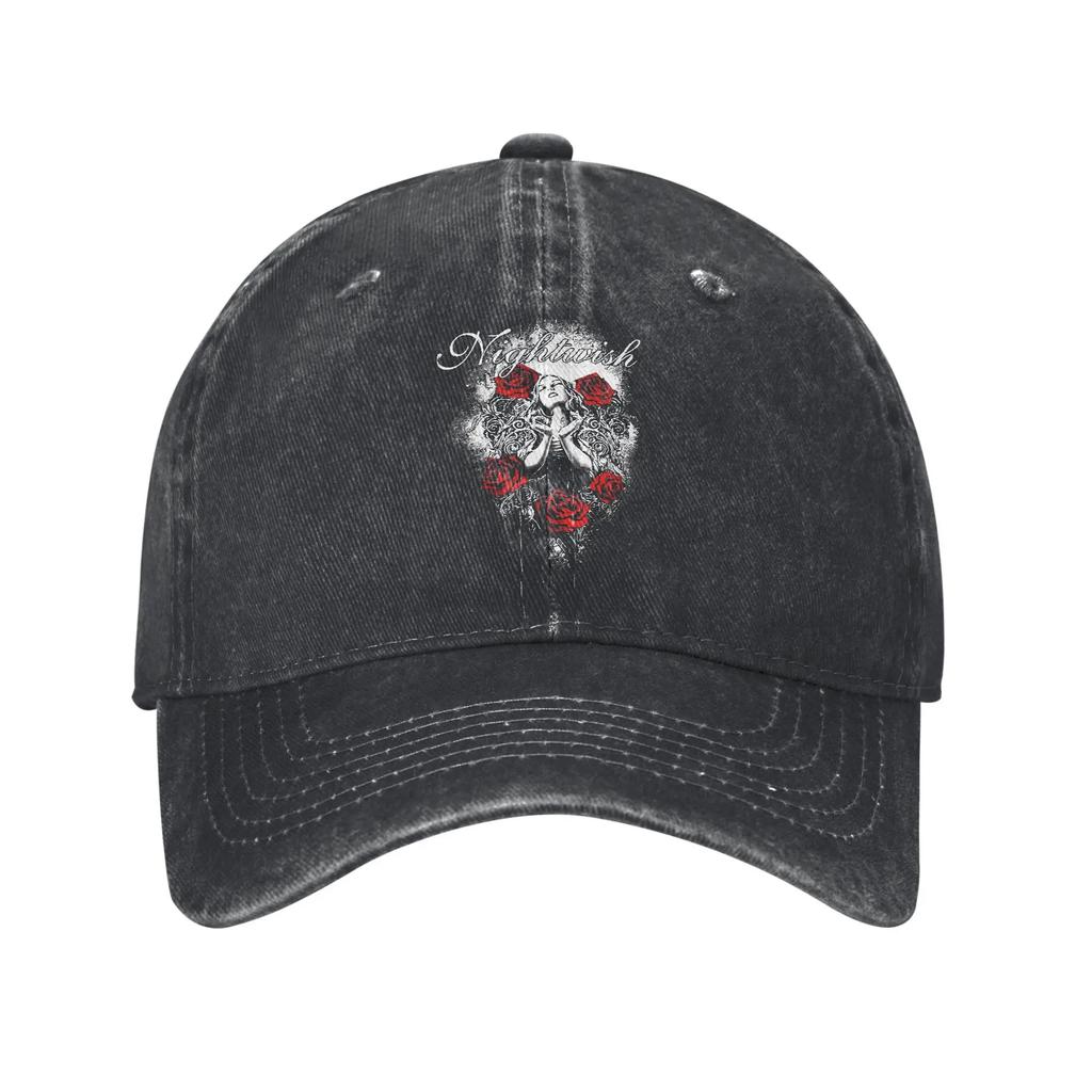 Nightwish Band Sun Baseball Cap Women Men Custom DIY Trucker Hat Summer Street Style Outdoor Sports Sun-Proof Baseball Caps