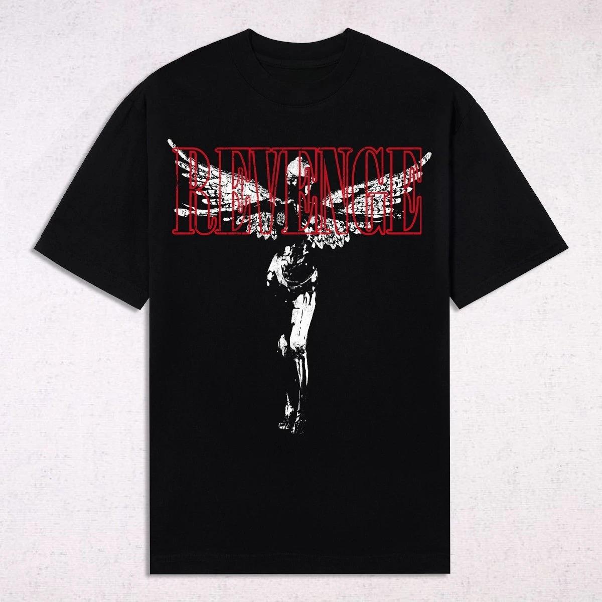 

Revenge Utero Revenge Brand Peripheral Pattern Printing Summer Luxury Brand Cotton Men s and Women s T-Shirts Short Sleeves tee 4XL