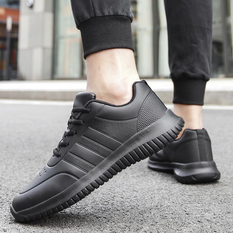 Chef shoes four season soft-sole anti-slip oil-proof waterproof portable kitchen work shoes fashion plus size casual men's shoes