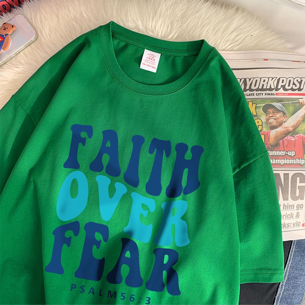 Мужская и женская футболка с принтом алфавита из хлопка — фото 13