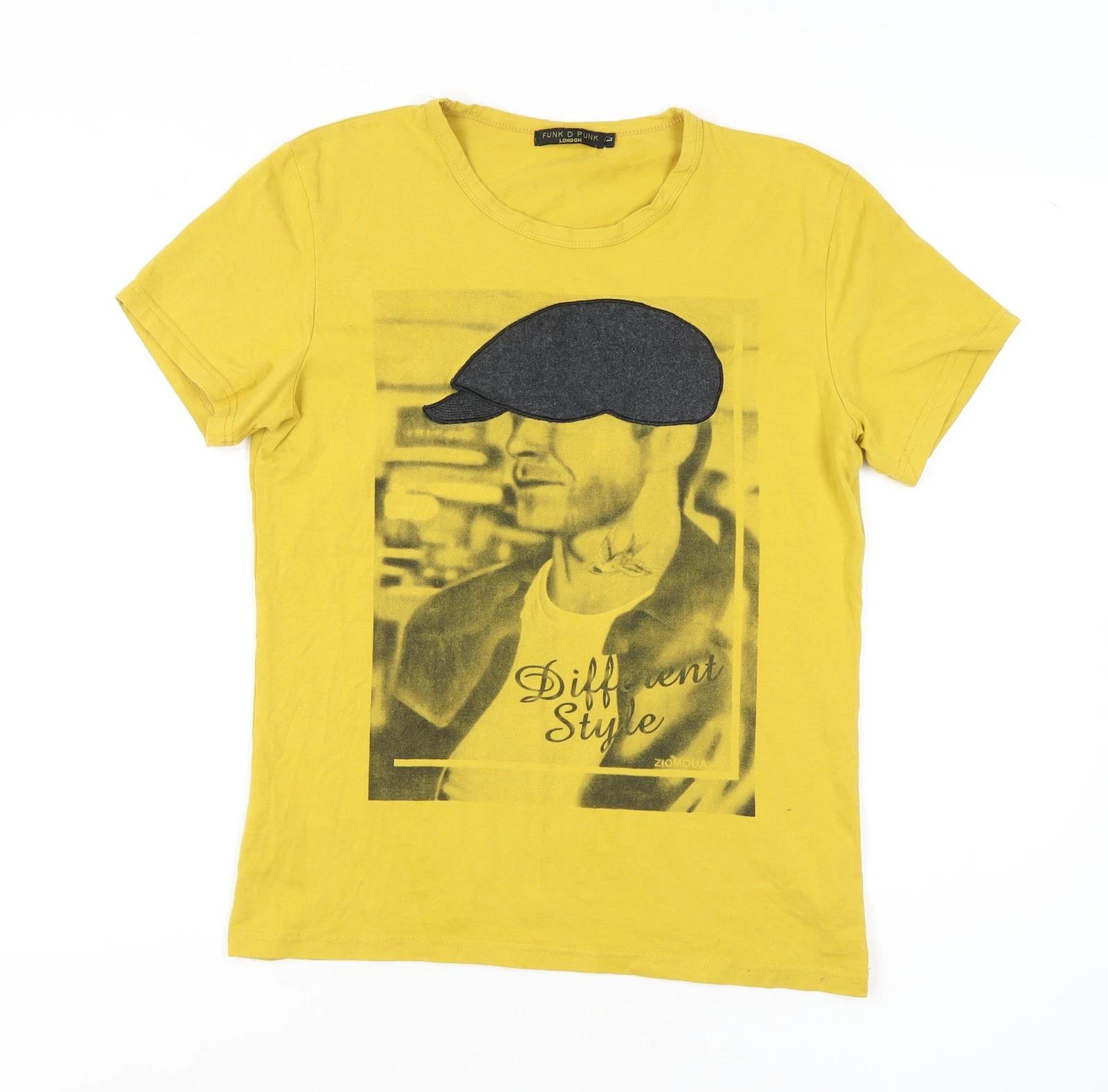 

Funk D Punk Yellow Unisex T-Shirt, Size Regular M