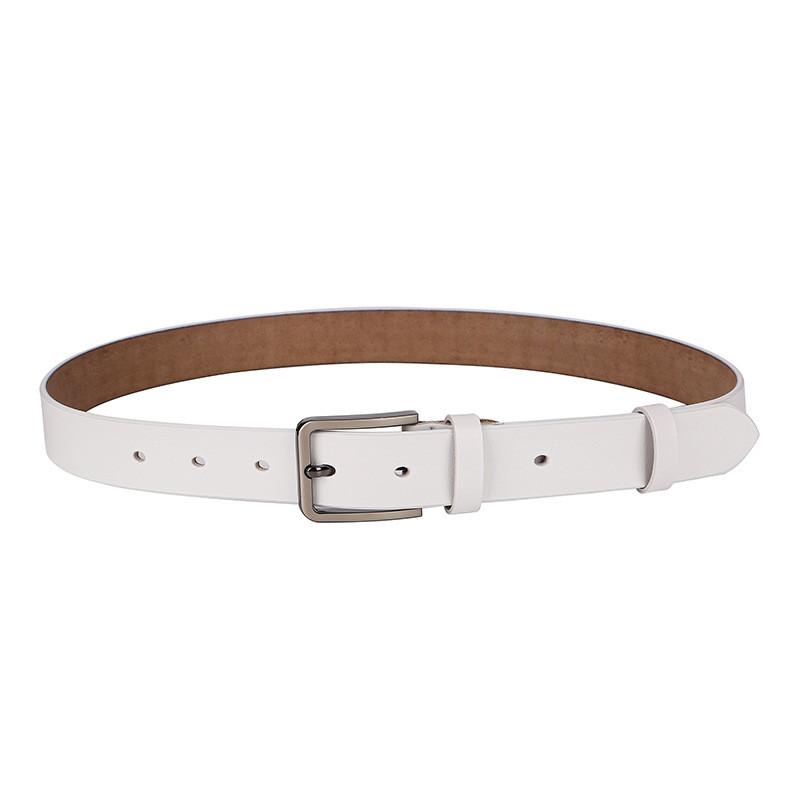 Genuine Leather Belt With Classic Pin Buckle For Casual And Formal Wear