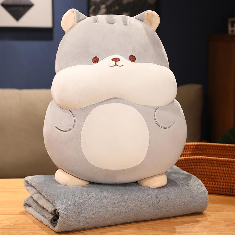 

Желтая плюшевая игрушка «Утка-акула» для девочек, которая может вмешаться, теплая накидка для рук, мягкая милая подушка-одеяло для хомяка, кондиционер для обеденного перерыва Can insert throw pillow 50cm (no blanket)