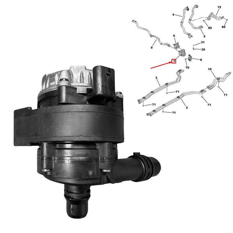 Ac29-Engine Electric Water Pump 9818812580 1.6T E-TENSE For X83 DS (DS9 New Energy)  Coolant Pump