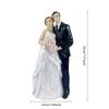 Hochzeitstortenaufsätze, Hochzeits-Sammlerstücke, Braut und Bräutigam, einzigartige romantische Andenken-Kuchenaufsatz-Figur