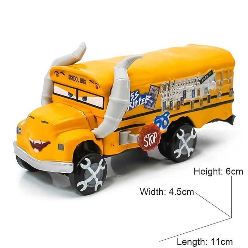 Serie Toybeat Cars Autobús Escolar Loco Miss Fritter Metal 1:Vehículo de Fundición a Escala 55 Día del Niño Regalo de Navidad