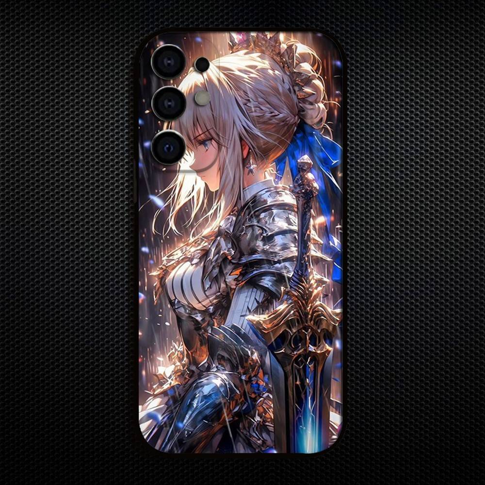 Fate Zero Stay Night Saber Phone Case For Samsung S25,S24,S23,S22,S21,S20,Plus,Fe,Lite,Others Black Cover