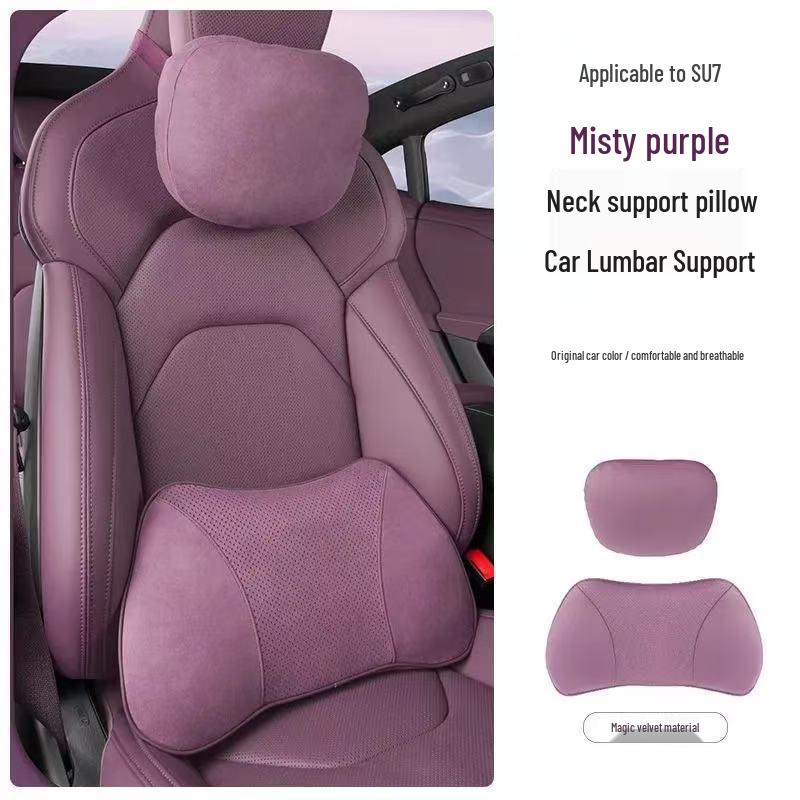 Xiaomi SU7 Headrest & Lumbar Support Pillow for Car Seats