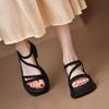 Platform Sandals Women's Summer 2025 New Versatile Explosion Fairy Style with Skirt French Roman Sandals Women