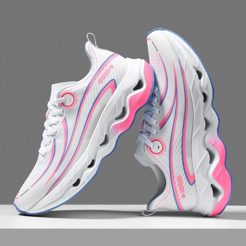 Men Race Training Walking Casual Comfortable Athletic Fashion Trainer  Outdoor Breathable Cushioning Anti Slip Running Shoes