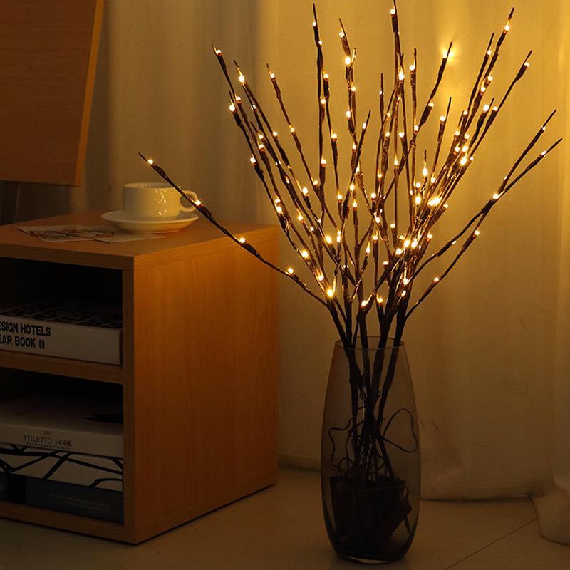 Nordic Creative LED Birch Branch Decorative Lamp for Room Atmosphere and Flower Arrangement.
