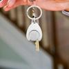 2PCS Silver Coin Keychain Portable Car Key Ring Holders New Key Ring  Handbag Backpack Pendant