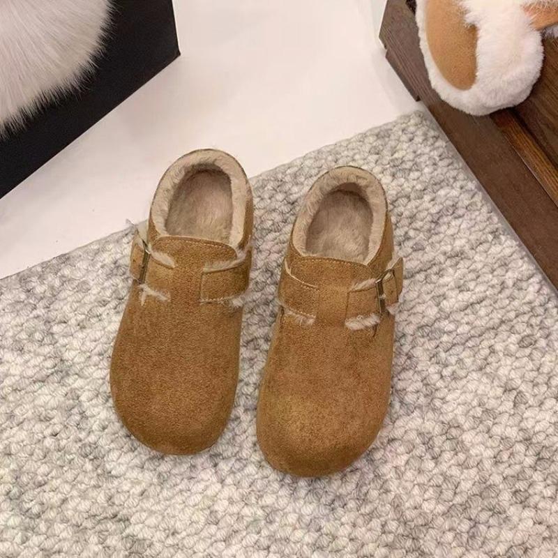 New Cotton Shoes for Autumn and Winter, A Laid-back, Fleece Retro Shoe for Women