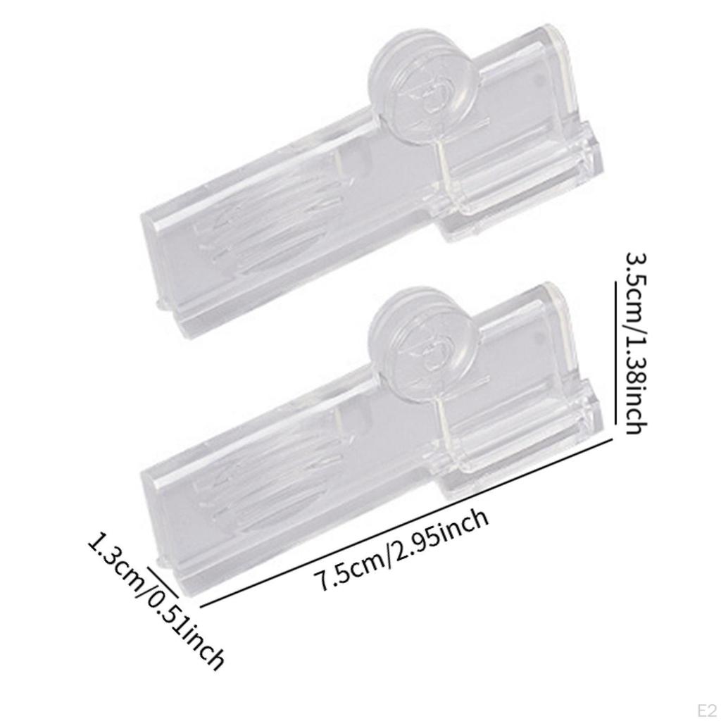 2Pcs Milk Carton Sealing Clip Boxed Drinks Clips Rotating Leakproof Food Bag Sealer for Travel