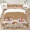 3pcs Chip 'n' Dale Printed Bedding Set,(Includes 1 Duvet Cover And 2 Pillowcases, Quilt Not Included) yy250814081