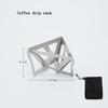 Foldable Coffee Dripper Stainless Steel Portable Pour Over Coffee Stand Camping Coffee Filter Holder Lightweight Outdoor Coffee