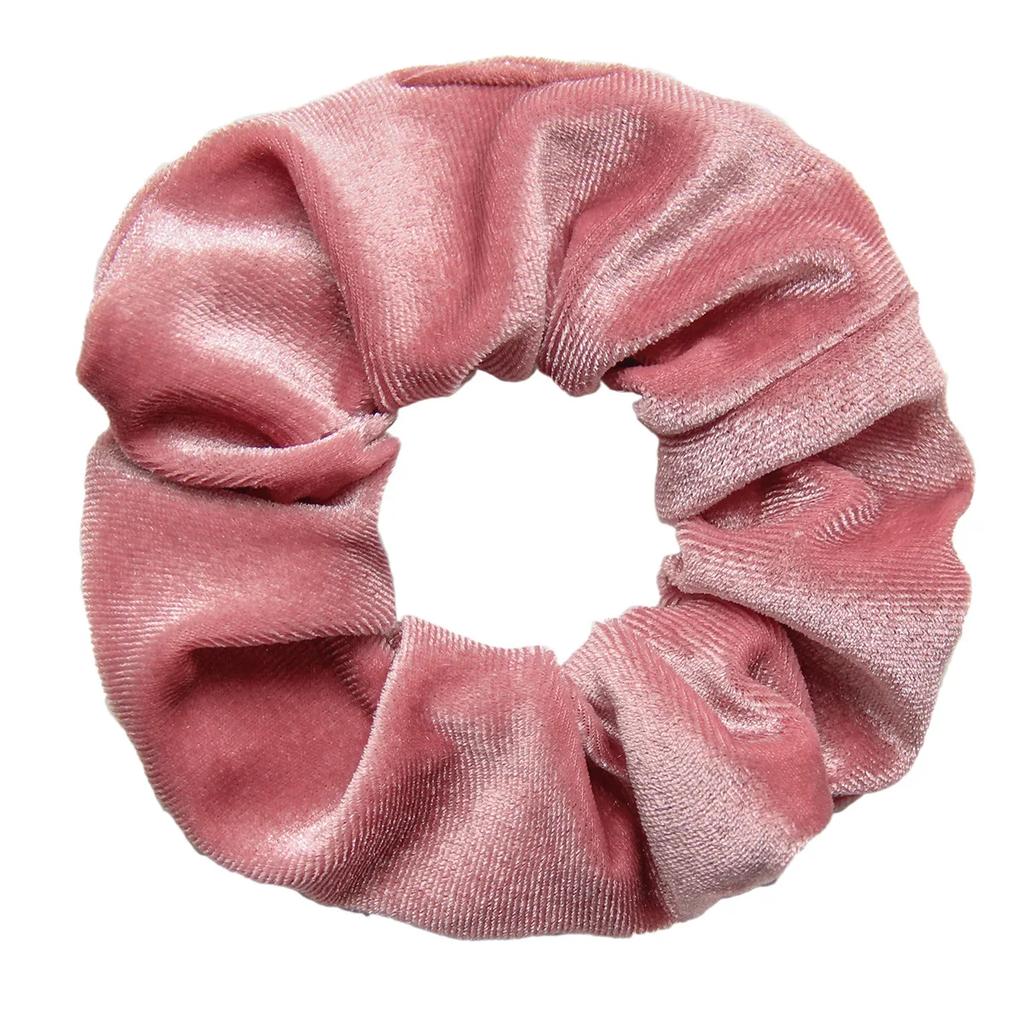 45 Colors Large Vintage Velvet Scrunchies Girls Elastic Hair Bands Ponytail Holder Ties Rubber Bands Fashion Women Accessories