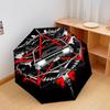 1 PC Automatic Folding Umbrella - Supernatural Pattern, Portable & Foldable Design with 8 Ribs, Christmas Birthday Gifts