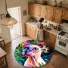 Sphynx Cat In Grass,Round Area Rug,Carpet Rug for Living Room Bedroom Sofa Playroom Decor,Non-slip Floor Mat
