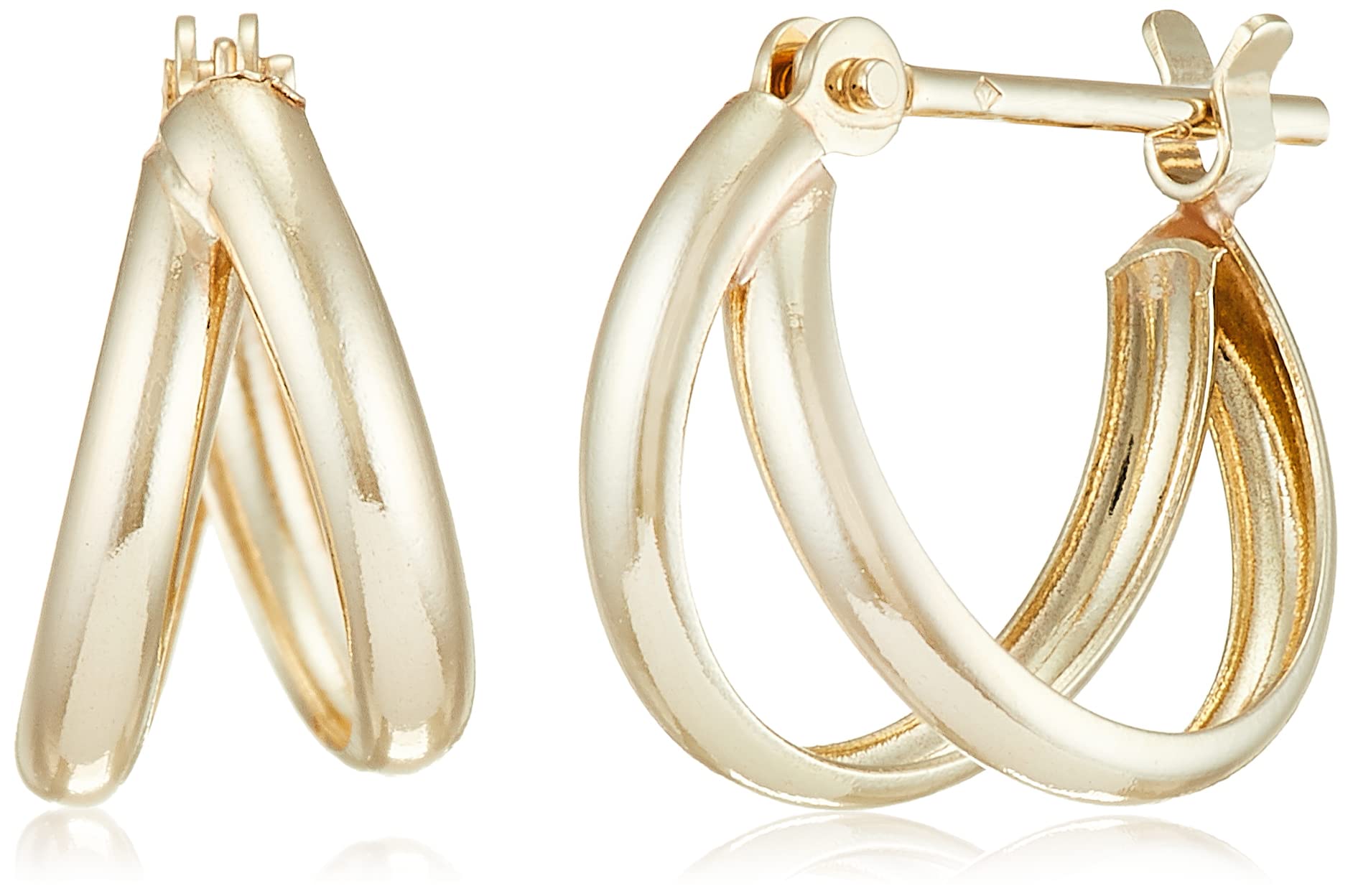 

Vendome Earrings K10 Yellow Gold Double Hoop GJVA0352 YG [Official] [VA Aoyama]