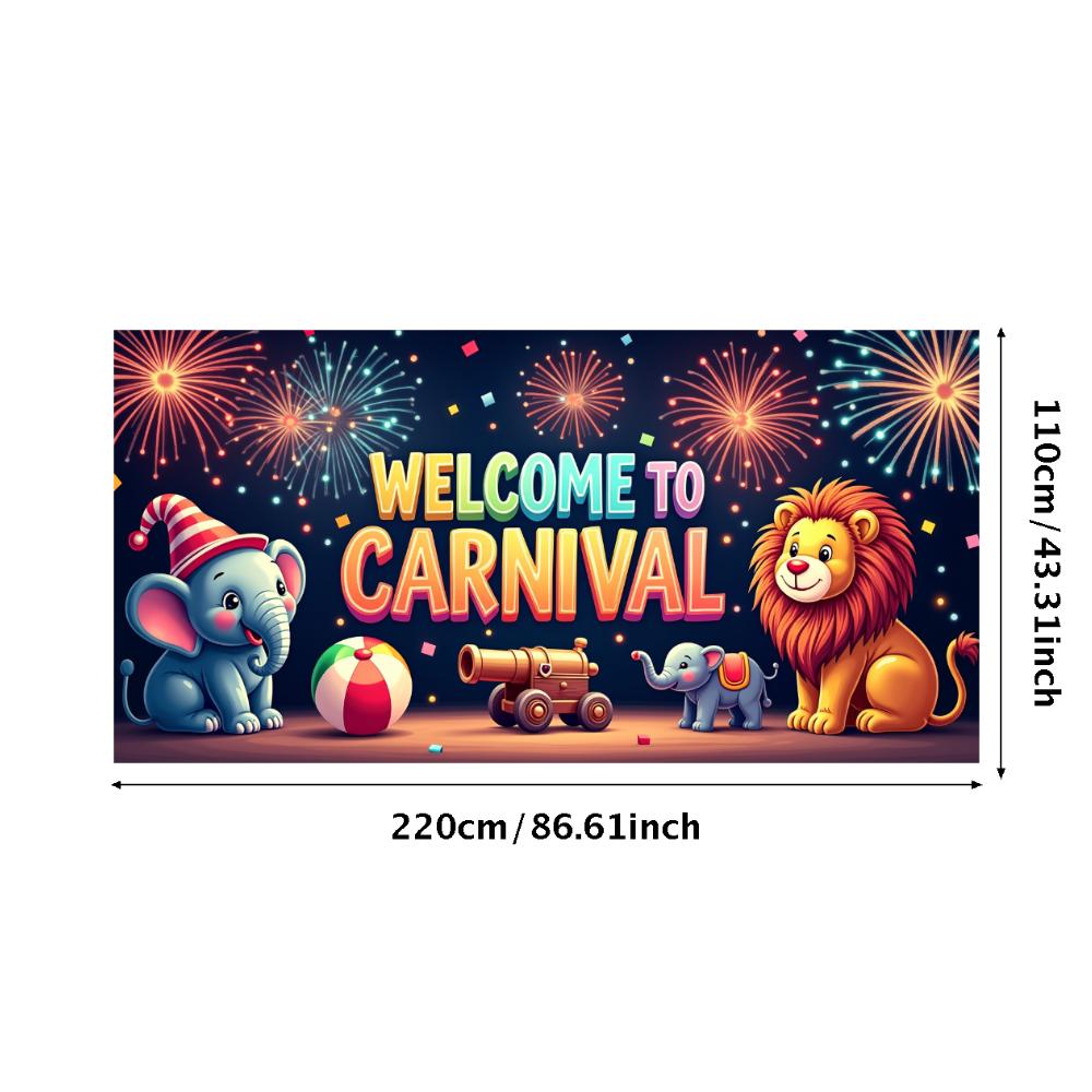 Event Backdrop Large Carnival Banner Decor Reusable Welcome Backdrop For School Event Festival Decor Birthday