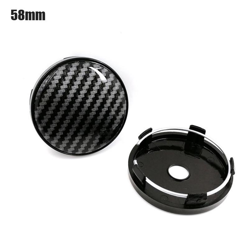 

Углеродный черный 57 мм 58 мм автомобильные колпаки ступицы колеса авто обод пыленепроницаемая крышка эмблема 58mm