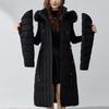 Sleeves Detachable Fashion Woman Winter Long Coats Hooded Faux Fur Collar Thick Warm Parkas Women's Jackets