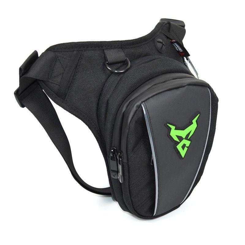 Bolsa de pierna para motocicleta Impermeable Oxford Riñonera de caída Cinturón Cadera Trasero Estilo Militar