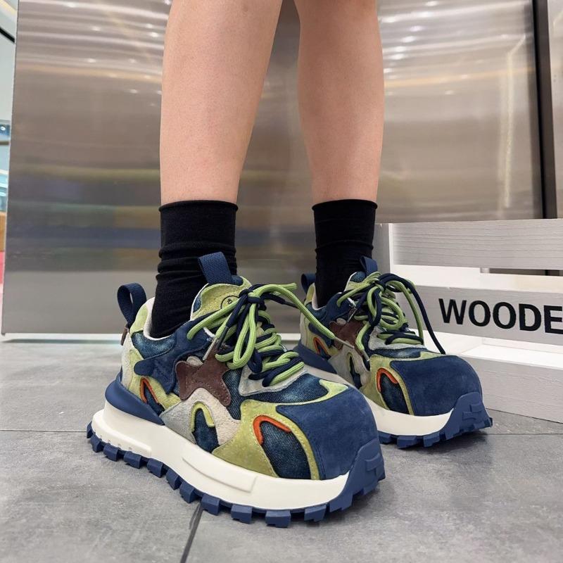 Sneakers, Women's Shoes, Autumn New Athleisure Shoes, Women's Thick Soles, Heightening Daddy Shoes, Women