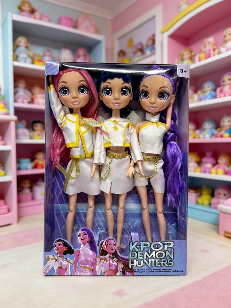 2026 Hot Music Style Demon Hunters Anime Figure, Rumi Mira Zoey Action Figure, Cute Cosplay Doll Birthday Gift