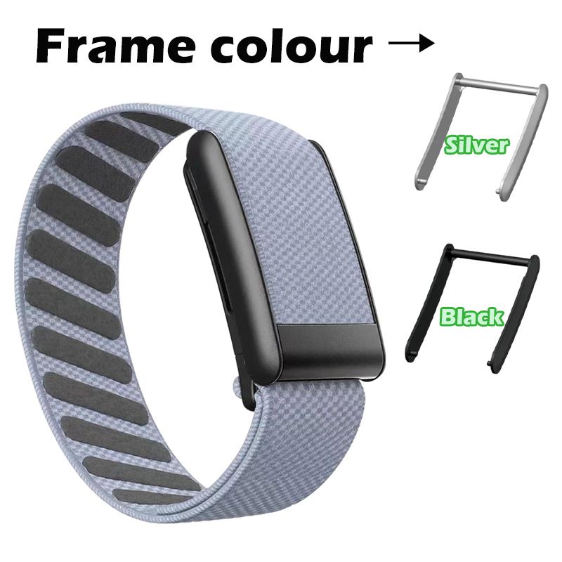 Whoop 5.0 için Dimili Naylon Kayış+ÇERÇEVE Kayışlar Whoop Band 5.0 4.0 Esnek Gerilebilir Spor Kayış Bileklik Saatler Whoop 4 5 için