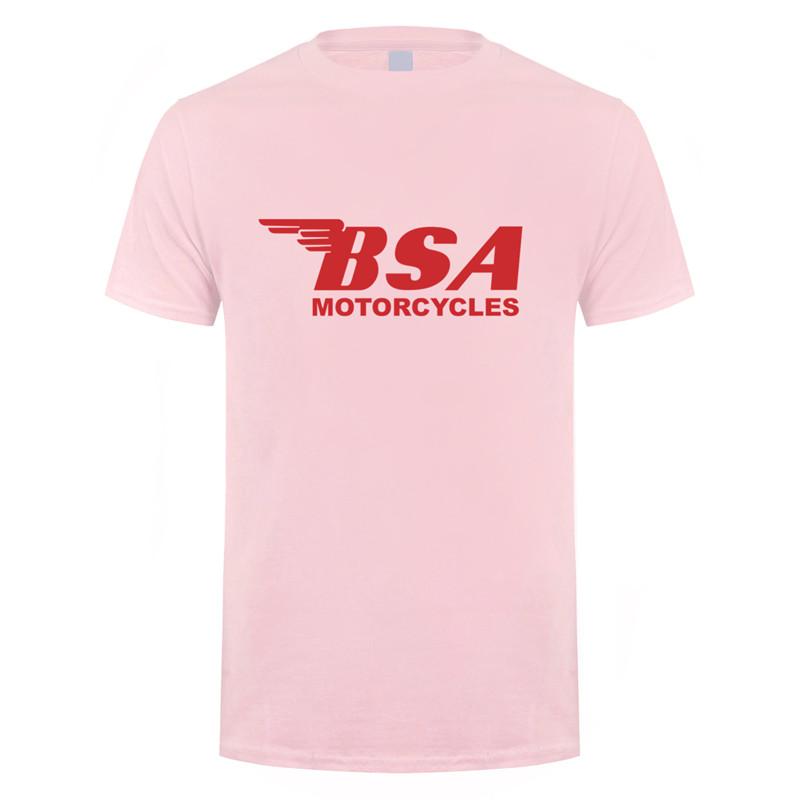 2025 Bsa Motorcycles T Shirt Men Summer Short Sleeve Cotton Bsa T-shirts Tops Man Clothing Fashion Graphics Tops Tee