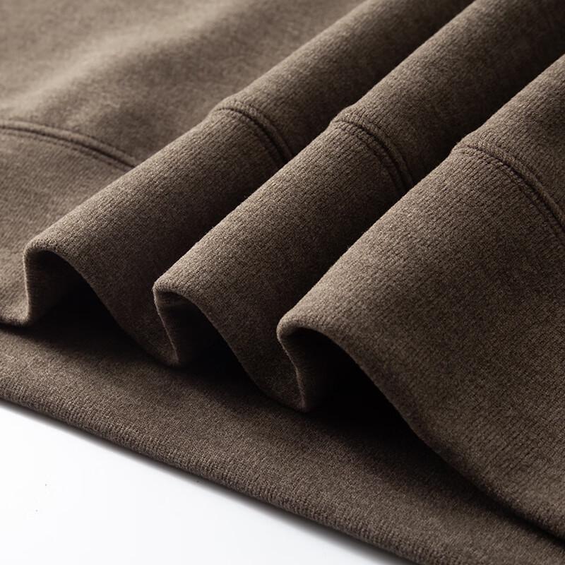 Dibinze Men's Plus Size Solid Crew Neck Sweatshirt