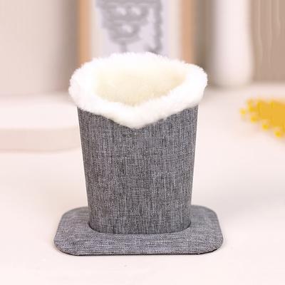 1PC Winter Plush Eyeglass Holder Eyeglass Stand Display Stands Glass Shelf Sunglass Holder Polyester Cloth Eyeglass Stand