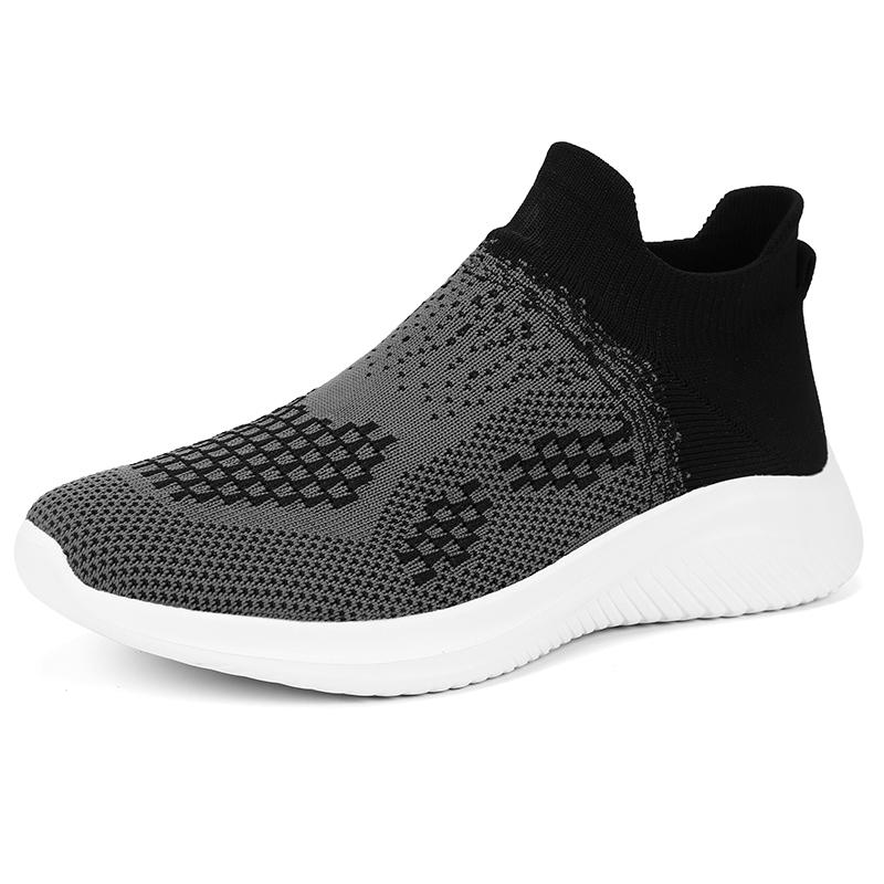 Herrskor Andningsbara Klassiska Löparskor för Man Utomhus Lätta Bekväma Nätsskor Slip-on Promenadskor Tenis Kvinnor
