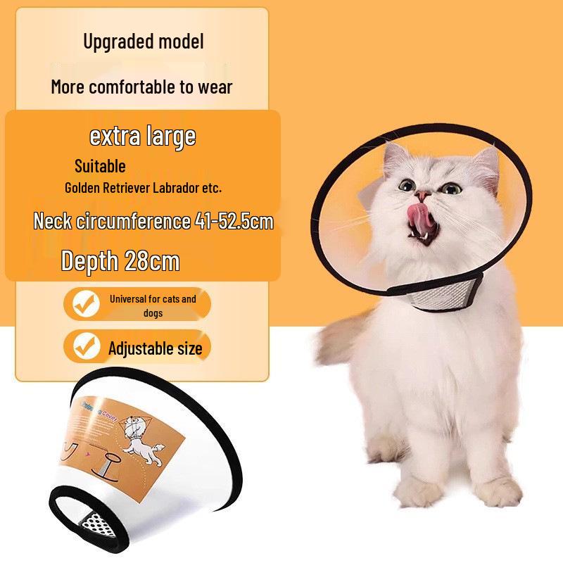Elizabethan Soft Pet Collar for Dogs and Cats - Anti-Lick and Bite Headgear