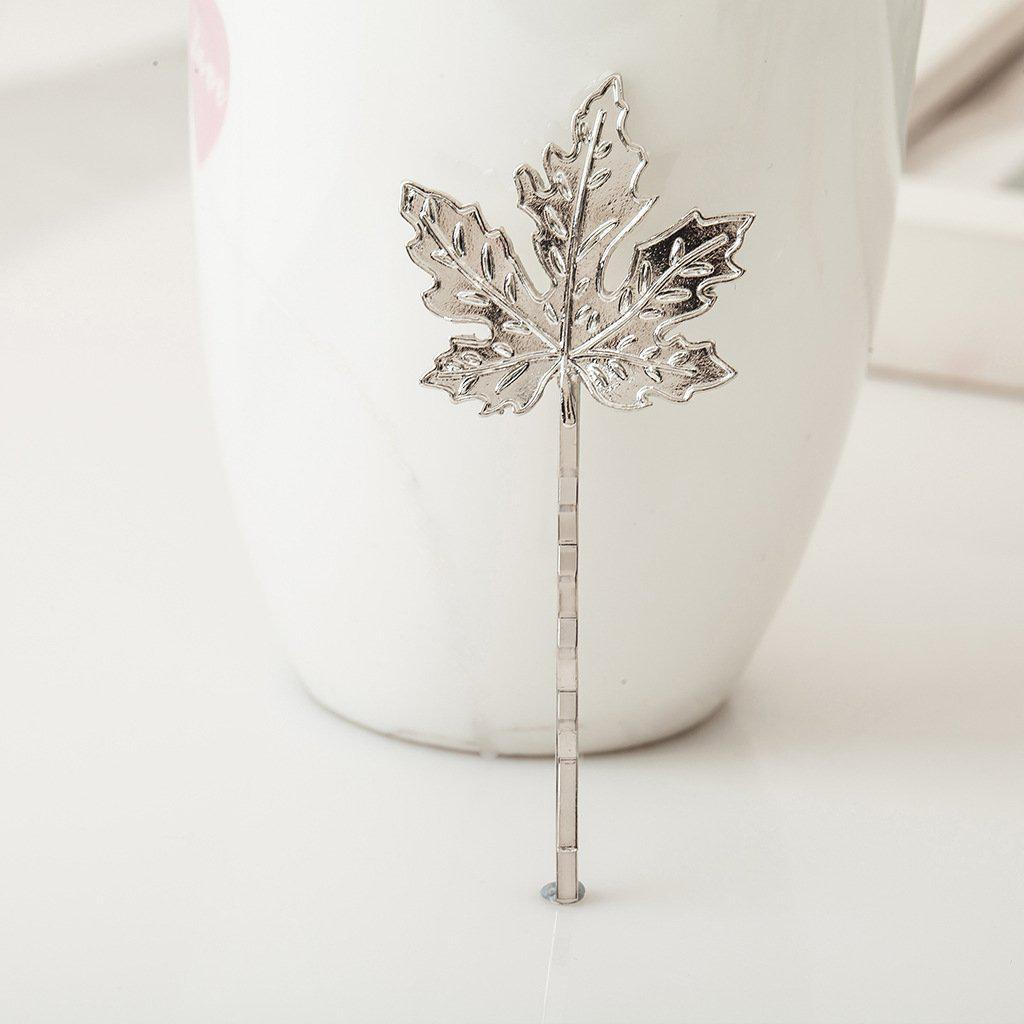 

Trendy Metal Feather Leaf Hair Clip - Popular Hair Accessory