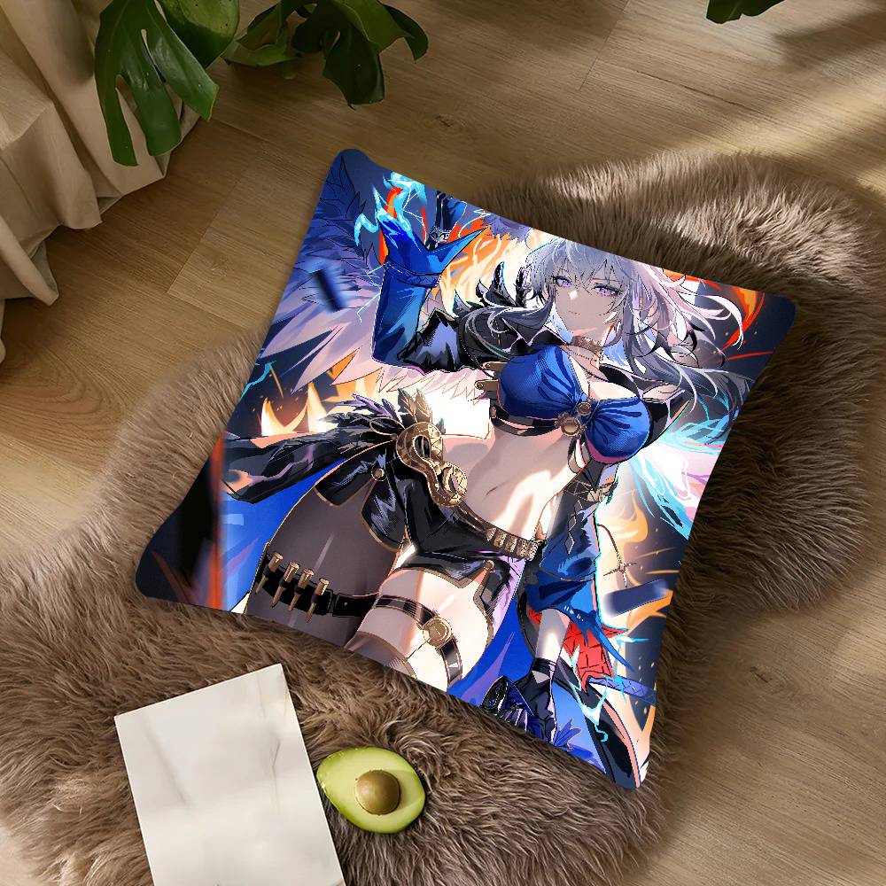 Hot Girl Galbrena Wuthering Waves Pillow Case Cushion Cover Decor Home Throw Pillow Covers For Couch Camping Cover Decorations