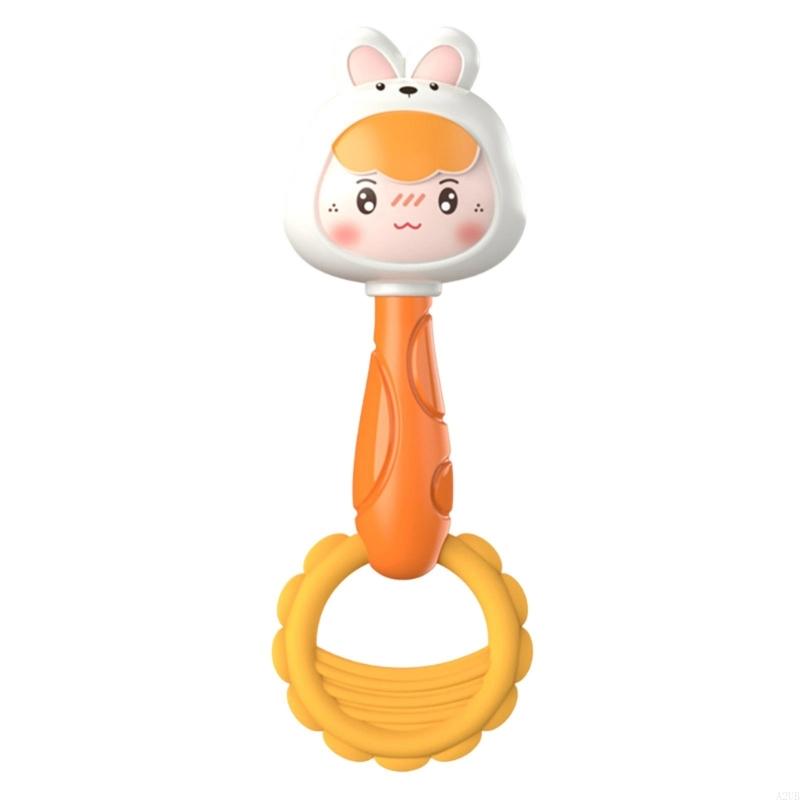 Handheld Baby Cartoon Dinosaur Baby Shaker Toy for Hearing Sensory Stimulation Infant Toy Rattle Dinosaur Shaker A2UB