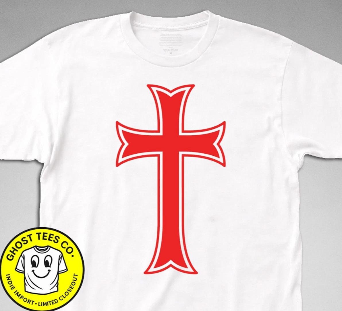 KNIGHTS TEMPLAR CROSS T-Shirt Christian christ army Poor Fellow Soldiers Solomon L