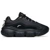 Anta Life Collection Cushioning Slip Resistant Abrasion Resistant Low top Chunky Sneakers Women's Black 122148895R-4