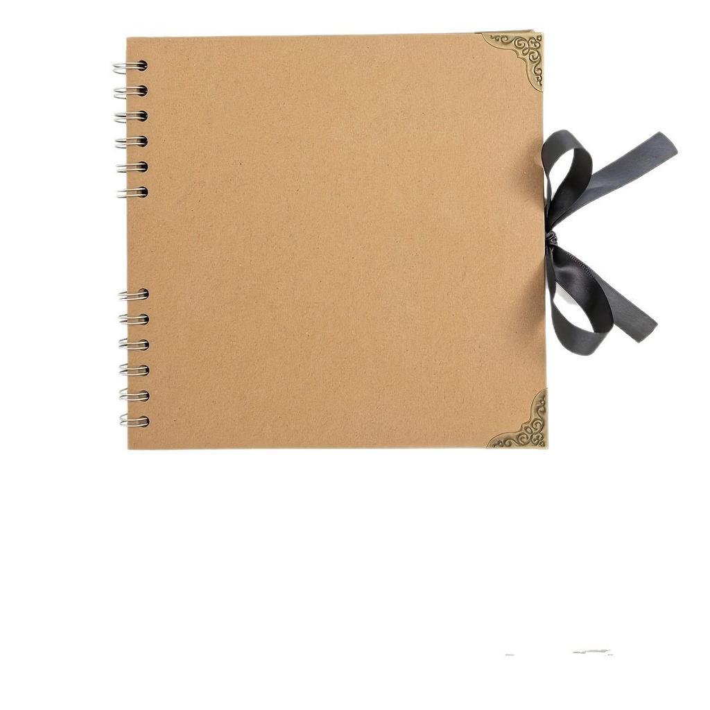Khaki 8x8 Zoll Retro DIY Fotoalbum und Rahmen