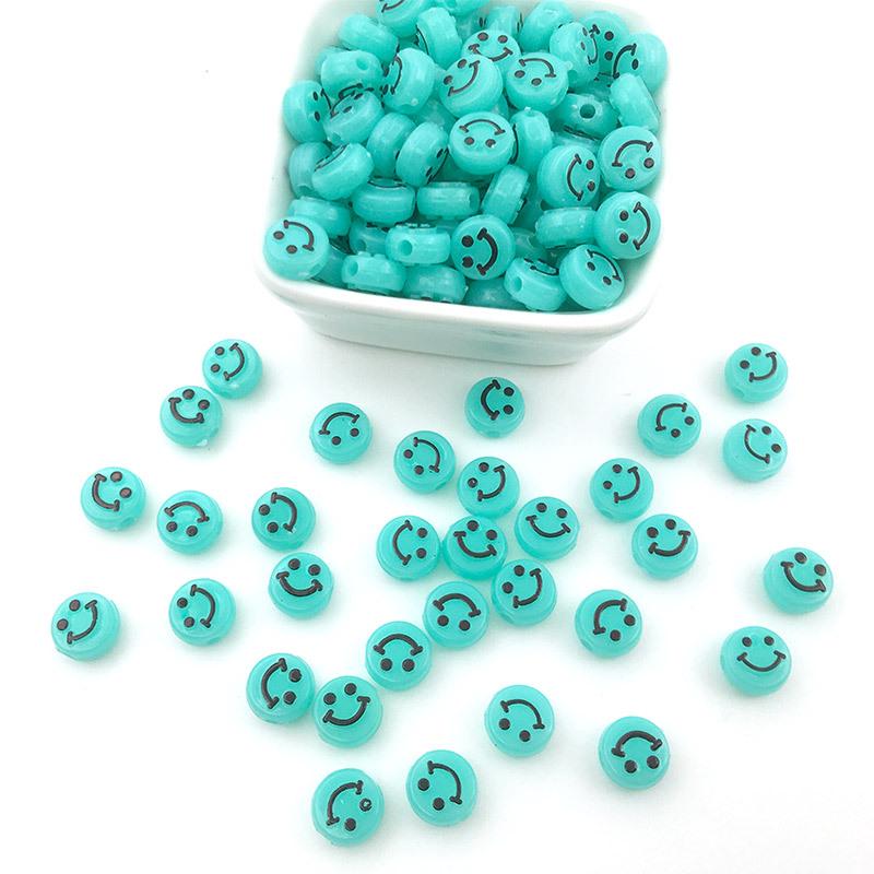 15-Compartment DIY Jewelry Kit: Colorful Smiley Face Acrylic Beads for Handmade Accessories